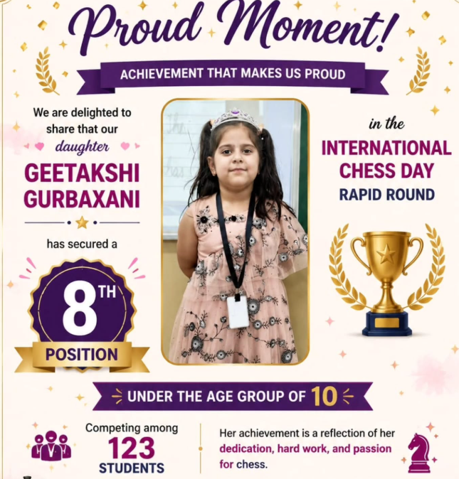 🏆 A Proud Moment for the Medi-Caps International School Family! ♟️✨
